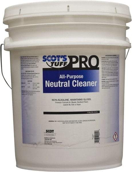 Scot's Tuff - 5 Gal Pail Cleaner - Use on Marble Terrazzo, Painted Surfaces, Tile, Varnished Wood - Top Tool & Supply