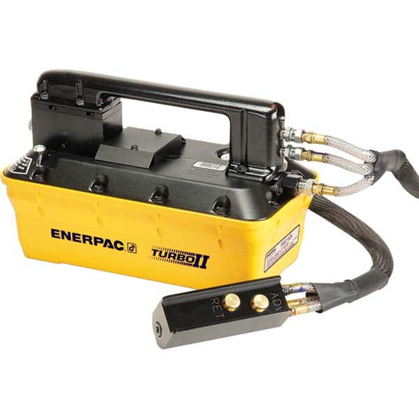 Enerpac - Power Hydraulic Pumps & Jacks Type: Air-Hydraulic Pressure Rating (psi): 10000 - Top Tool & Supply