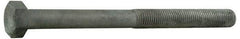 Value Collection - 1-8 Thread, 12" Length Under Head, Steel Hex Head Bolt - Hot Dipped Galvanized Coated, UNC Thread, ASTM A307, Grade 2 - Top Tool & Supply