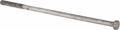 Value Collection - 1-8 Thread, 26" Length Under Head, Steel Hex Head Bolt - Hot Dipped Galvanized Coated, UNC Thread, ASTM A307, Grade 2 - Top Tool & Supply