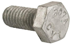 Value Collection - 5/16-18 Thread, 3/4" Length Under Head, Steel Hex Head Bolt - Hot Dipped Galvanized Coated, UNC Thread, ASTM A307, Grade 2 - Top Tool & Supply