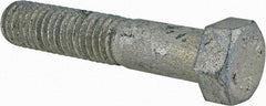 Value Collection - 7/16-14 Thread, 2-1/4" Length Under Head, Steel Hex Head Bolt - Hot Dipped Galvanized Coated, UNC Thread, ASTM A307, Grade 2 - Top Tool & Supply