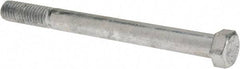 Value Collection - 7/16-14 Thread, 5" Length Under Head, Steel Hex Head Bolt - Hot Dipped Galvanized Coated, UNC Thread, ASTM A307, Grade 2 - Top Tool & Supply