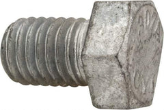 Value Collection - 1/2-13 Thread, 3/4" Length Under Head, Steel Hex Head Bolt - Hot Dipped Galvanized Coated, UNC Thread, ASTM A307, Grade 2 - Top Tool & Supply