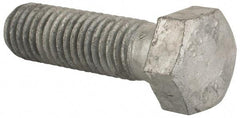 Value Collection - 1/2-13 Thread, 1-3/4" Length Under Head, Steel Hex Head Bolt - Hot Dipped Galvanized Coated, UNC Thread, ASTM A307, Grade 2 - Top Tool & Supply