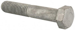 Value Collection - 5/8-11 Thread, 3-1/2" Length Under Head, Steel Hex Head Bolt - Hot Dipped Galvanized Coated, UNC Thread, ASTM A307, Grade 2 - Top Tool & Supply