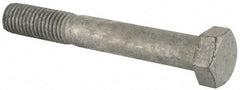 Value Collection - 5/8-11 Thread, 4-1/2" Length Under Head, Steel Hex Head Bolt - Hot Dipped Galvanized Coated, UNC Thread, ASTM A307, Grade 2 - Top Tool & Supply