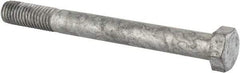 Value Collection - 5/8-11 Thread, 6" Length Under Head, Steel Hex Head Bolt - Hot Dipped Galvanized Coated, UNC Thread, ASTM A307, Grade 2 - Top Tool & Supply