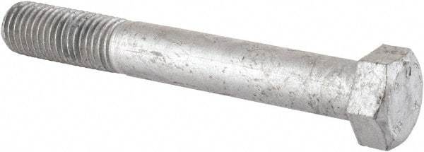 Value Collection - 3/4-10 Thread, 5-1/2" Length Under Head, Steel Hex Head Bolt - Hot Dipped Galvanized Coated, UNC Thread, ASTM A307, Grade 2 - Top Tool & Supply