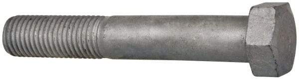 Value Collection - 7/8-9 Thread, 5-1/2" Length Under Head, Steel Hex Head Bolt - Hot Dipped Galvanized Coated, UNC Thread, ASTM A307, Grade 2 - Top Tool & Supply