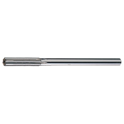 5/8 STR / RHC HSS+TCT Carbide-Tipped Straight Shank Straight Flute Reamer - Bright - Exact Industrial Supply