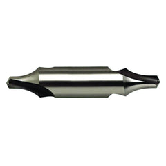 1.6 mm × 35.5 mm OAL 60 Degree HSS Center Drill Plain Uncoated - Top Tool & Supply