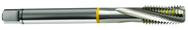 M12x1.25 6H 3-Flute Cobalt Yellow Ring Semi-Bottoming 15 degree Spiral Flute Tap-Bright - Top Tool & Supply