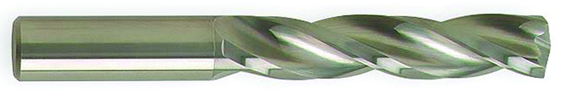 13.3mm Dia-Carbide HP 5XD Drill-150Â° Point-Bright - Top Tool & Supply