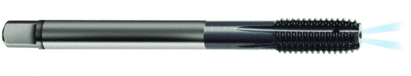 M12 x 1.0 Dia. - 6HX - 5 FL - Carbide Semi-Bott Tap-TiCN -Coolant-Thru-FORM-C DIN 374 - Top Tool & Supply