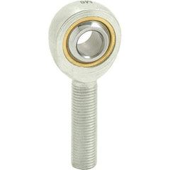 Tritan - 3/4" ID, 3-3/4" Max OD, 11,550 Lb Max Static Cap, Male Spherical Rod End - 3/4-16 RH, 7/8" Shank Diam, 1-3/4" Shank Length, Zinc Plated Carbon Steel with Sintered Oil Impregnated Bronze Raceway - Top Tool & Supply