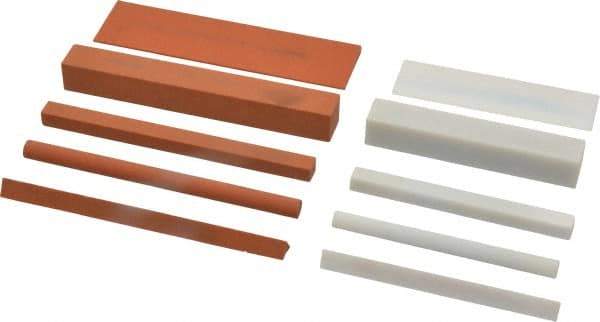 Norton - 10 Piece Aluminum Oxide Sharpening Stone Kit - Hard Arkansas & India Aluminum Oxide - Top Tool & Supply