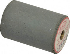 Cratex - 1" Max Diam x 1-1/2" Long, Cylinder, Rubberized Point - Coarse Grade, Silicon Carbide, 1/4" Arbor Hole, Unmounted - Top Tool & Supply