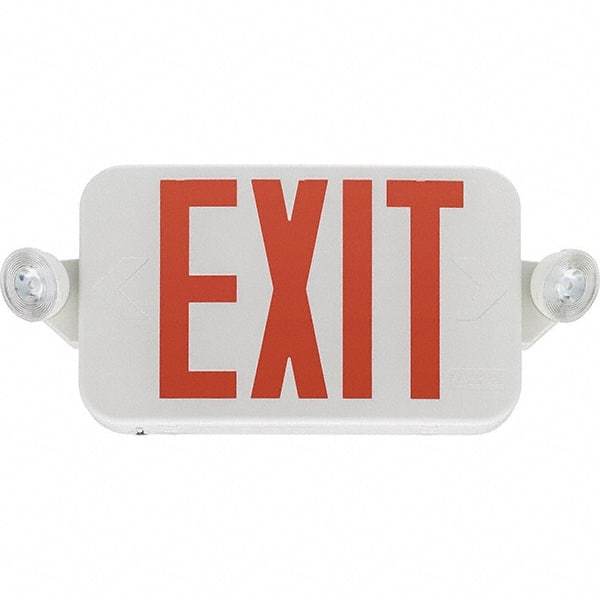 Lithonia Lighting - Combination Exit Signs Mounting Type: Ceiling Mount; End Mount; Wall Mount Number of Faces: 1 - Top Tool & Supply