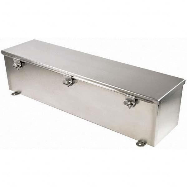 Wiegmann - NEMA 4X Stainless Steel Junction Box Enclosure with Hinge Cover - Top Tool & Supply