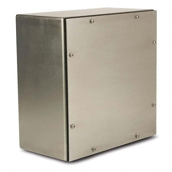 Wiegmann - NEMA 4X Stainless Steel Junction Box Enclosure with Screw Cover - Top Tool & Supply