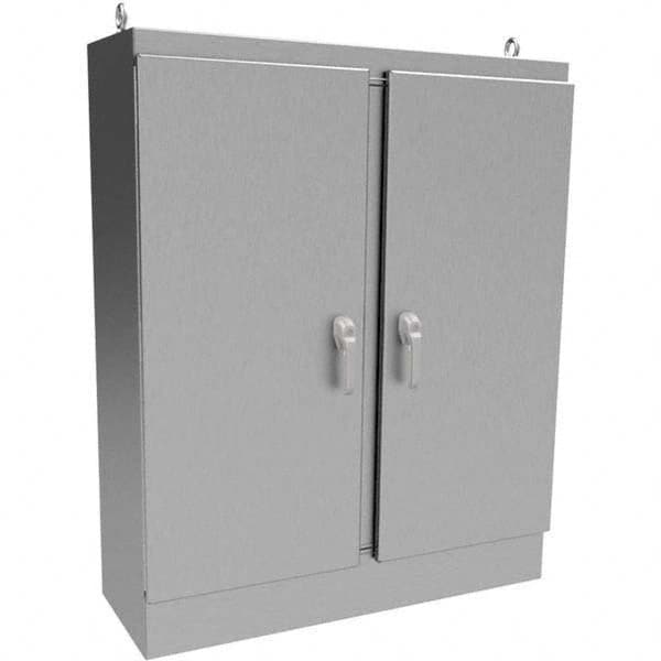 Wiegmann - NEMA 4X Stainless Steel Standard Enclosure with Cabinet Hinged Cover - Top Tool & Supply