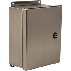 Wiegmann - NEMA 4 Stainless Steel Standard Enclosure with Continuous Hinge Cover - Top Tool & Supply