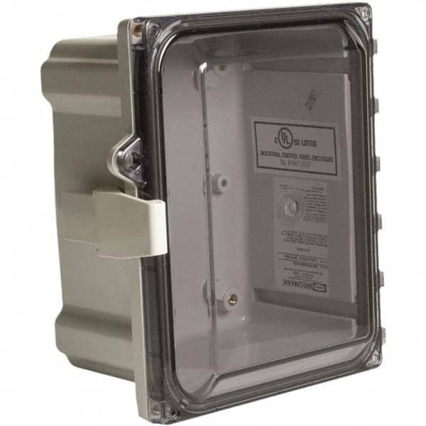 Wiegmann - NEMA 4X Polycarbonate Standard Enclosure with Continuous Hinge Cover - Top Tool & Supply