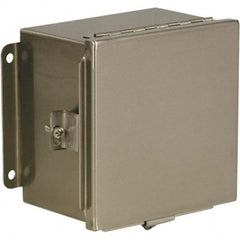 Wiegmann - NEMA 4X Stainless Steel Standard Enclosure with Continuous Hinge Cover - Top Tool & Supply