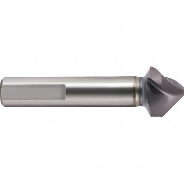 Guhring - 6.3mm Head Diam, 5mm Shank Diam, 3-Flute 90° Cobalt Countersink - Top Tool & Supply