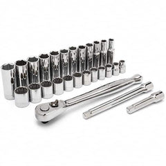 Crescent - Socket Sets Measurement Type: Metric Drive Size: 3/8 - Top Tool & Supply