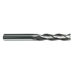 3/8 Dia. x 4 Overall Length 3-Flute Square End Solid Carbide SE End Mill-Round Shank-Center Cut-Uncoated - Top Tool & Supply