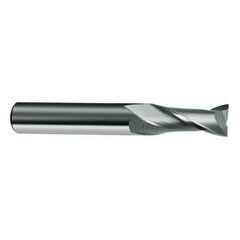 16mm Dia. x 92mm Overall Length 2-Flute Square End Solid Carbide SE End Mill-Round Shank-Center Cut-Uncoated - Top Tool & Supply