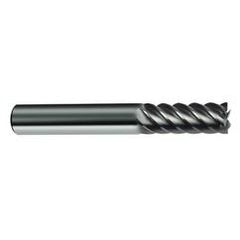 14mm Dia. - 83mm OAL - 45° Helix Bright Carbide End Mill - 6 FL - Top Tool & Supply