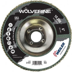 Weiler - Flap Discs Abrasive Type: Coated Flap Disc Type: Type 29 - Top Tool & Supply