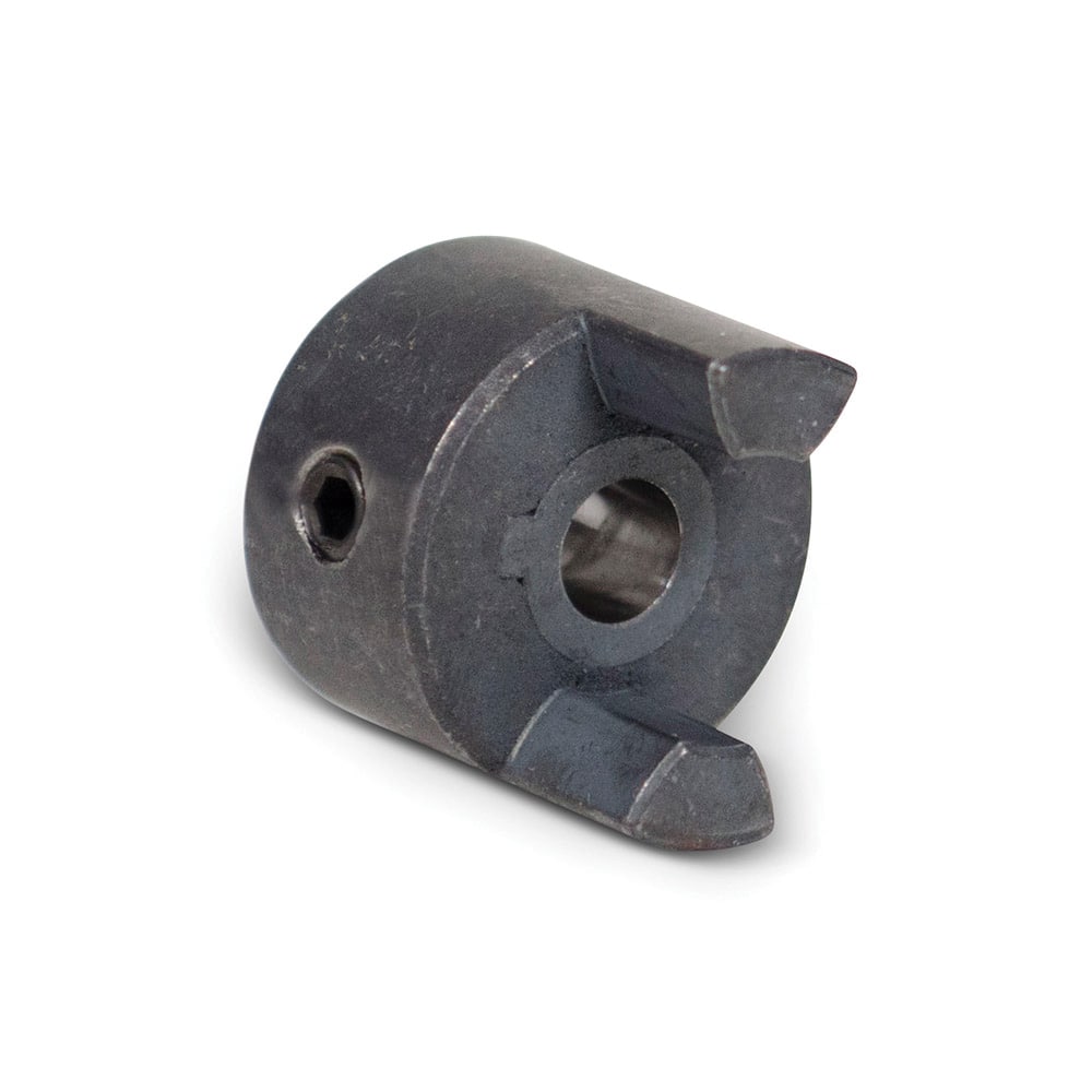 TB Wood's - Flexible Coupling; Type: Coupling Half ; Bore Diameter (Decimal Inch): 0.375 ; Maximum Bore Diameter (Inch): 0.375 ; Outside Diameter (Inch): 0.63 ; Overall Length (Inch): 0.27 ; Material: Sinter Carbon Steel - Exact Industrial Supply