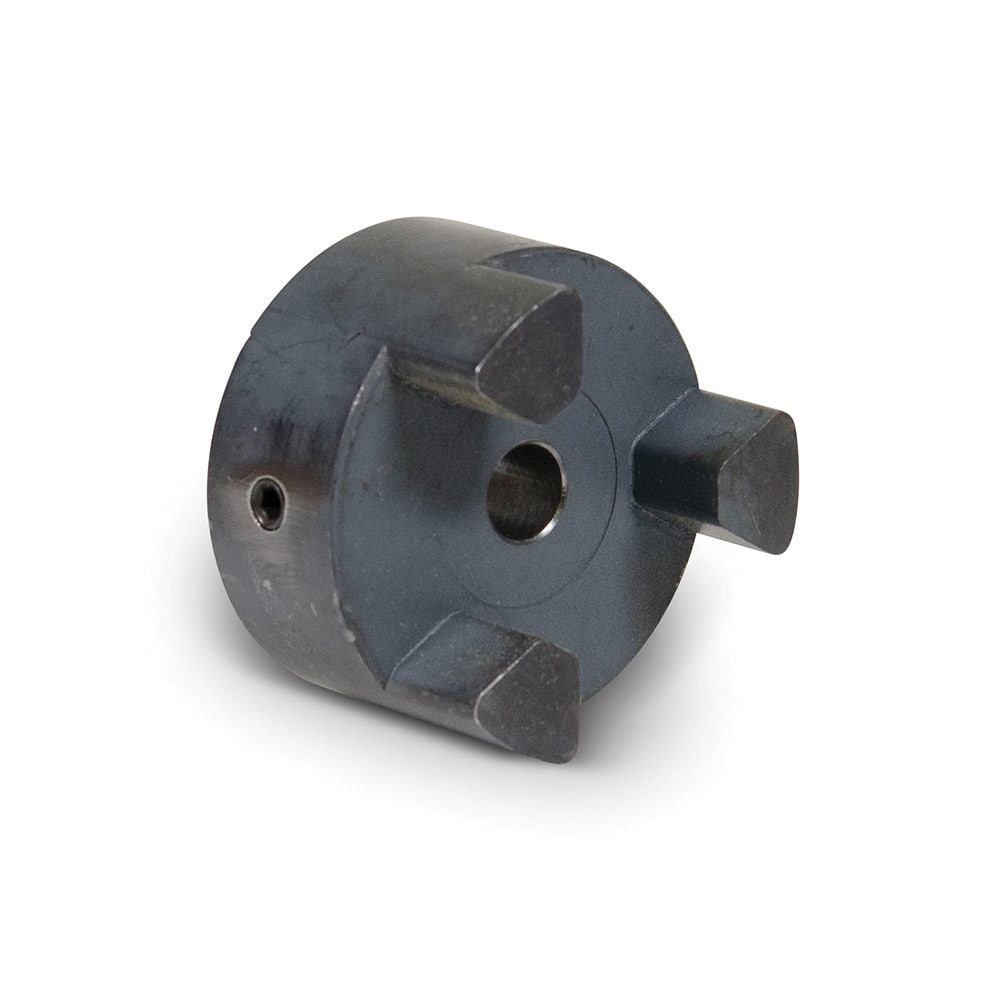 TB Wood's - Flexible Coupling; Type: Coupling Half ; Bore Diameter (Decimal Inch): 0.375 ; Maximum Bore Diameter (Inch): 0.375 ; Outside Diameter (Inch): 2.11 ; Overall Length (Inch): 0.81 ; Material: Sinter Carbon Steel - Exact Industrial Supply