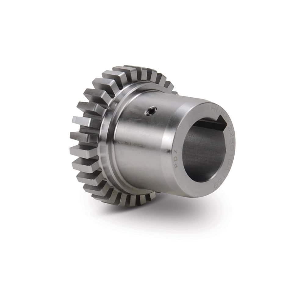 TB Wood's - Flexible Coupling; Type: Coupling Hub ; Bore Diameter (Decimal Inch): 1.125 ; Maximum Bore Diameter (Inch): 1.125 ; Outside Diameter (Inch): 1.56 ; Overall Length (Inch): 1.87 ; Material: Steel - Exact Industrial Supply