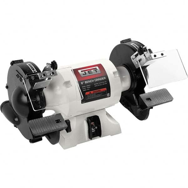 Jet - Bench Grinders & Buffers Machine Type: Bench Grinder Wheel Diameter (Inch): Accepts 8 - Top Tool & Supply