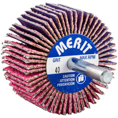 Merit Abrasives - Mounted Flap Wheels Abrasive Type: Coated Outside Diameter (Inch): 2 - Top Tool & Supply