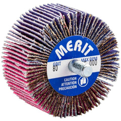 Merit Abrasives - 2 x 1" 80 Grit Ceramic Alumina Unmounted Flap Wheel - Top Tool & Supply