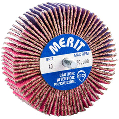 Merit Abrasives - 3 x 1" 40 Grit Ceramic Alumina Unmounted Flap Wheel - Top Tool & Supply