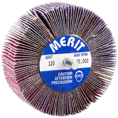 Merit Abrasives - 3 x 1" 120 Grit Ceramic Alumina Unmounted Flap Wheel - Top Tool & Supply