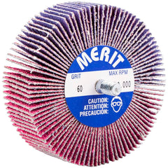 Merit Abrasives - 3 x 1" 60 Grit Ceramic Alumina Unmounted Flap Wheel - Top Tool & Supply