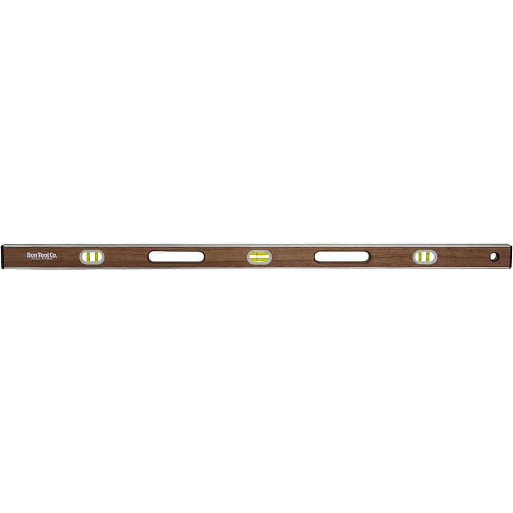 Box Beam, I-Beam & Torpedo Levels; Level Type: I-Beam; Vial Style: Bubble; Length (Inch): 72.6250; Magnetic: No; Body Material: Wood; Vial Types: Clear