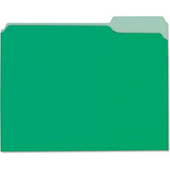 UNIVERSAL - File Folders, Expansion Folders & Hanging Files Folder/File Type: File Folders with Top Tab Color: Green - Top Tool & Supply