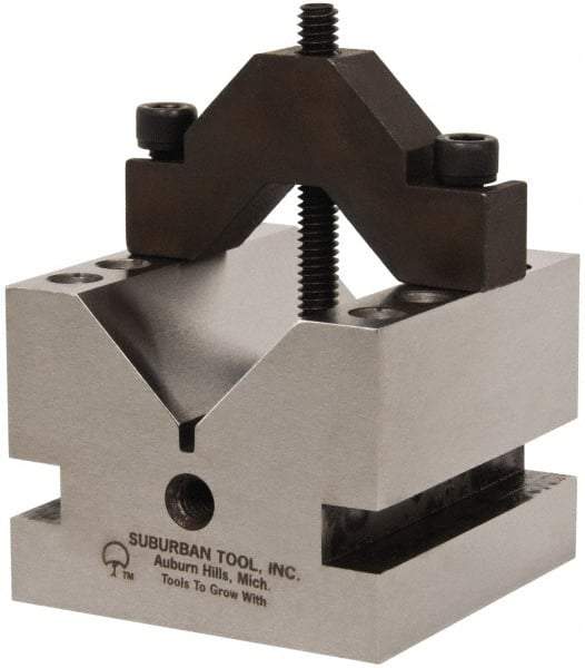 Suburban Tool - 1-5/8" Max Capacity, 90° Angle, Hardened Steel V-Block - 2-1/2" Long x 2-1/2" Wide x 2" High, Sold as Individual - Top Tool & Supply