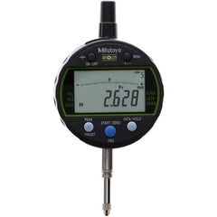 Electronic Drop Indicators; Back Type: Flat; Connection Type: Straight; Display Type: LCD; Accuracy (mm): 0.003; Calibrated: No; Measuring Force (N): 1.5; Minimum Measurement (mm): 0.00; Maximum Measurement (mm): 12.70; Contact Point Material: Carbide; Po