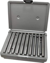 Fowler - 20 Piece, 6 Inch Long x 1/8 Inch Thick, Alloy Steel Thin Parallel Set - 1/2 to 1-5/8 Inch High, 52-58 RC Hardness - Top Tool & Supply