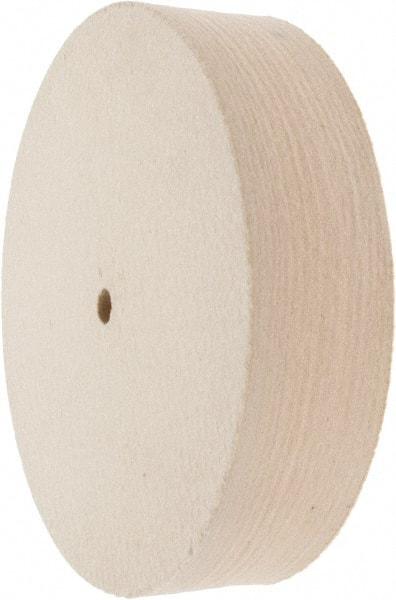 Value Collection - 8" Diam x 2" Thick Unmounted Buffing Wheel - 1 Ply, Polishing Wheel, 1/2" Arbor Hole, Hard Density - Top Tool & Supply